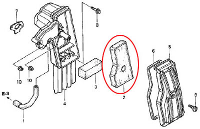 ホンダ発電機純正パーツ EU16i、EU18i用 エアクリーナー 【17211-z07